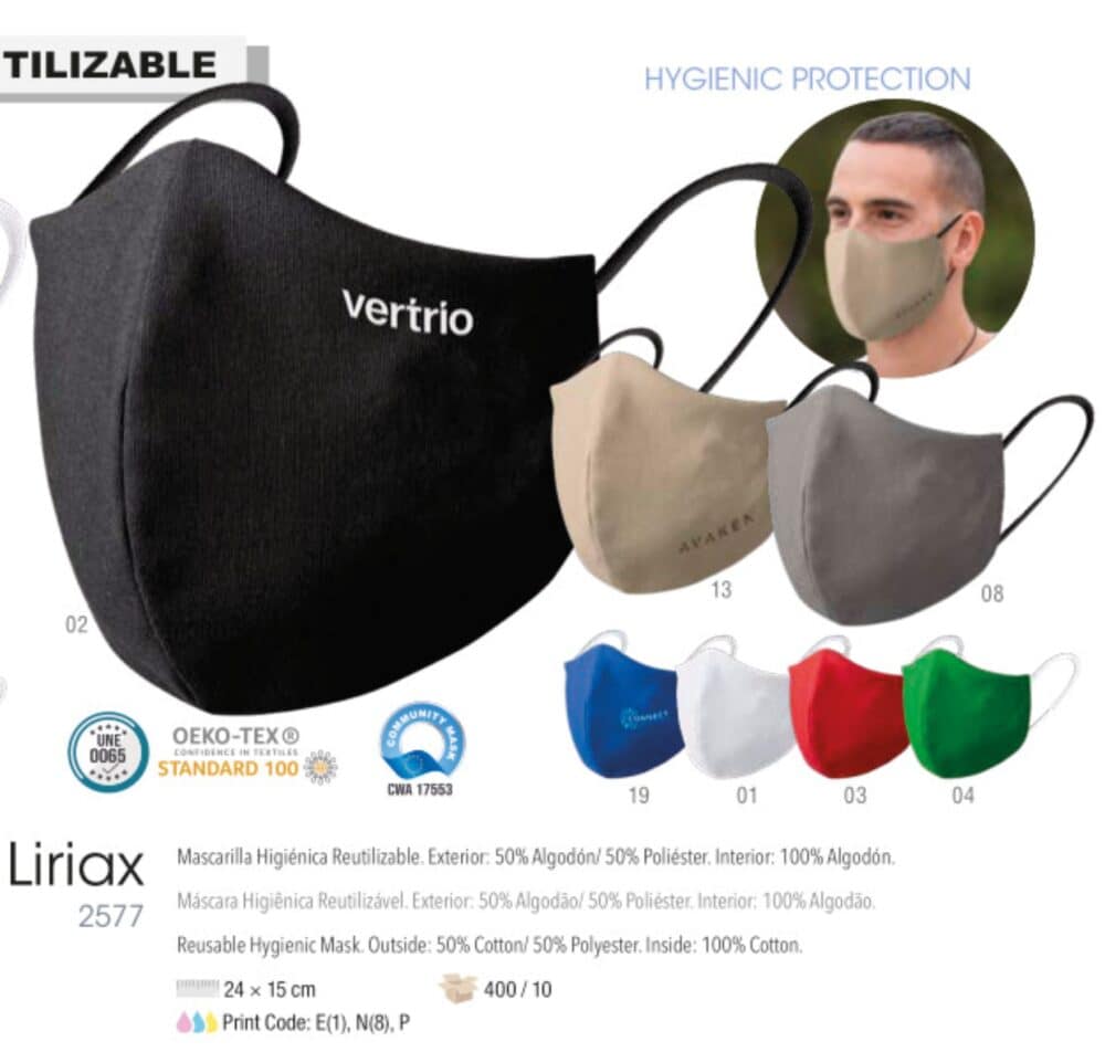 Mascarilla de tela personalizable - Imagen 2