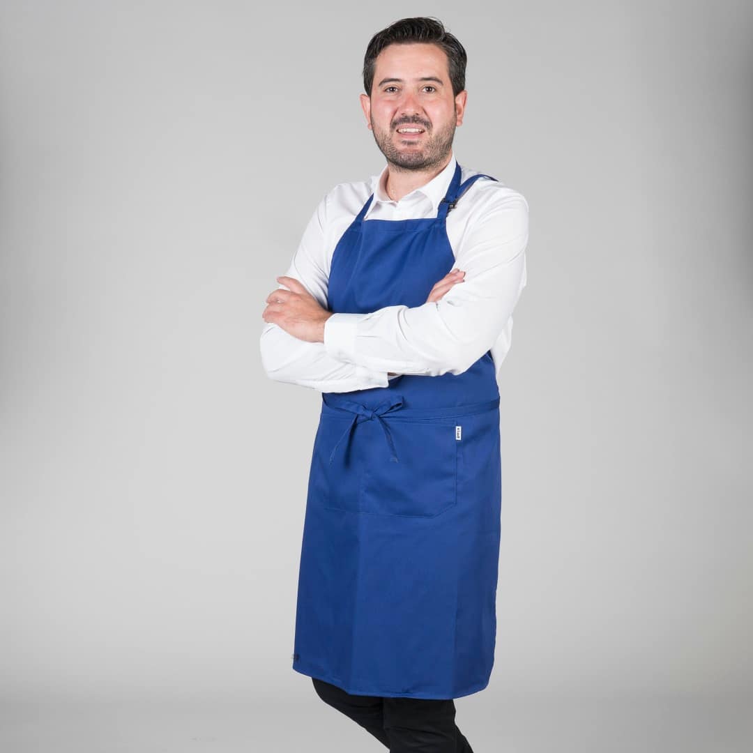 DELANTAL CON PETO Y BOLSILLO 90x75 CM SARGA (116BC0) - Imagen 4