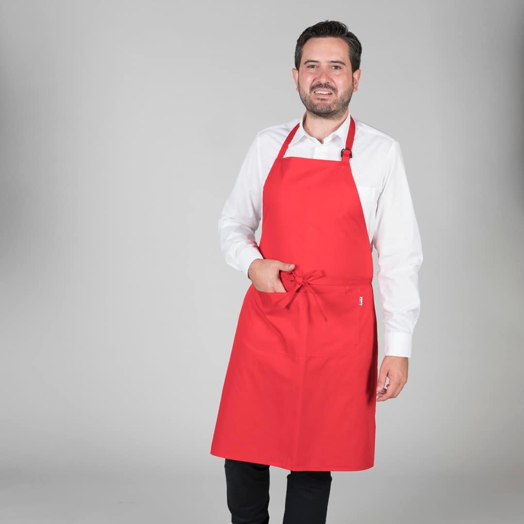 DELANTAL CON PETO Y BOLSILLO 90x75 CM SARGA (116BC0) - Imagen 6