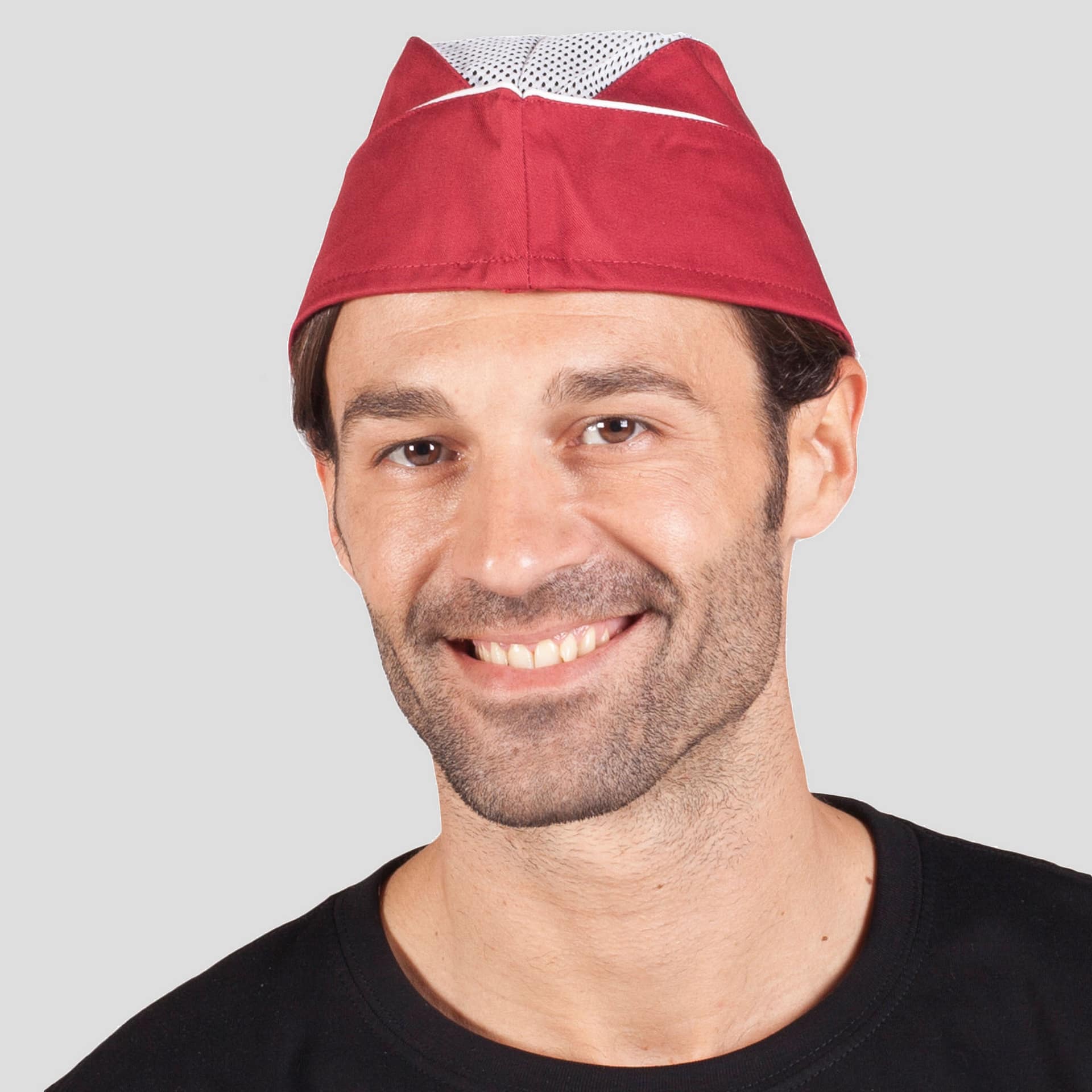 GORRO NEGRO O BURDEOS RIBETEADO (PAQ. 6 UNDS) (449100) - Imagen 2