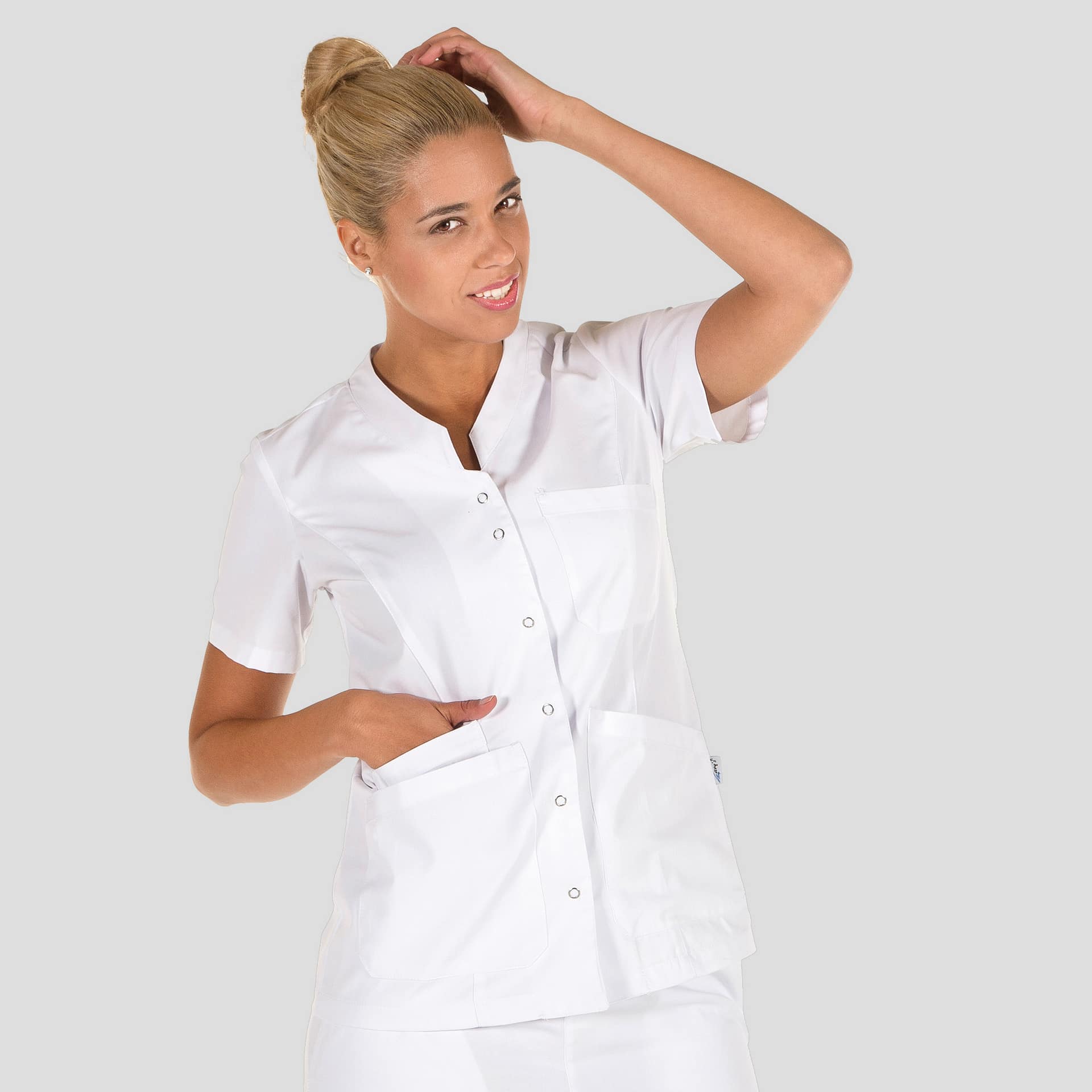 BATA MUJER OPORTO CORCHETES BLANCA (534000)