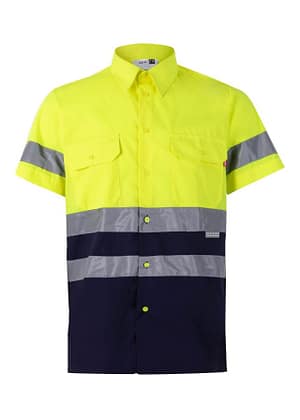 CAMISA BICOLOR MANGA CORTA ALTA VISIBILIDAD (Serie 142)