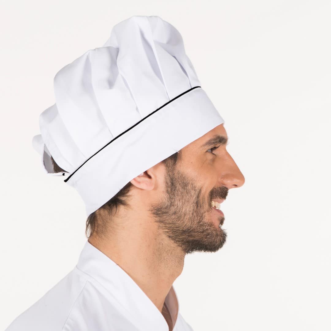 GORRO CHEF CON VELCRO BLANCO VIVO COLOR (448600) - Imagen 2