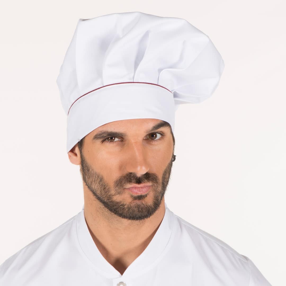 GORRO CHEF CON VELCRO BLANCO VIVO COLOR (448600)