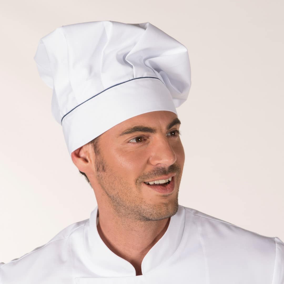 GORRO CHEF CON VELCRO BLANCO VIVO COLOR (448600) - Imagen 3