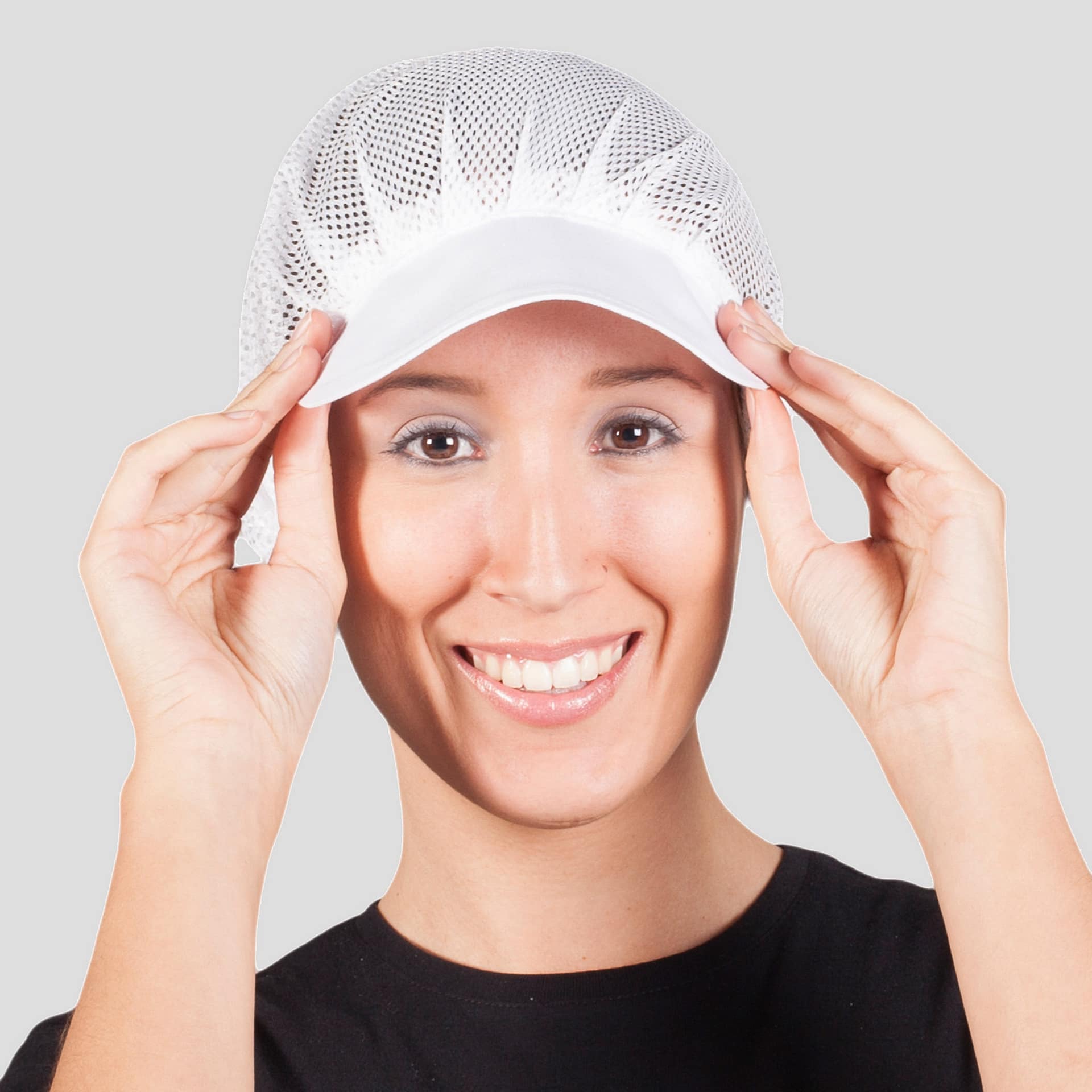 GORRO MUJER REJILLA VISERA BCA. (PAQ. 10 UNID) (410000) - Imagen 2