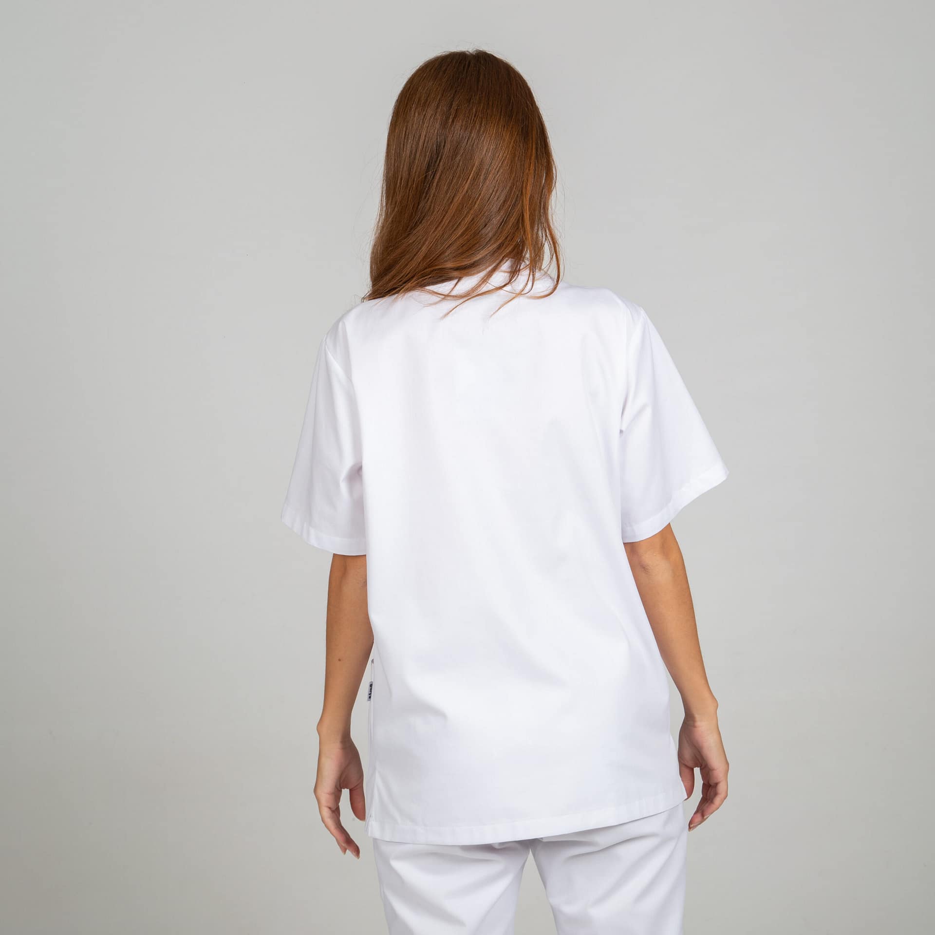 BLUSA SANITARIO UNISEX ABOTONADO BLANCA (602000) - Imagen 2