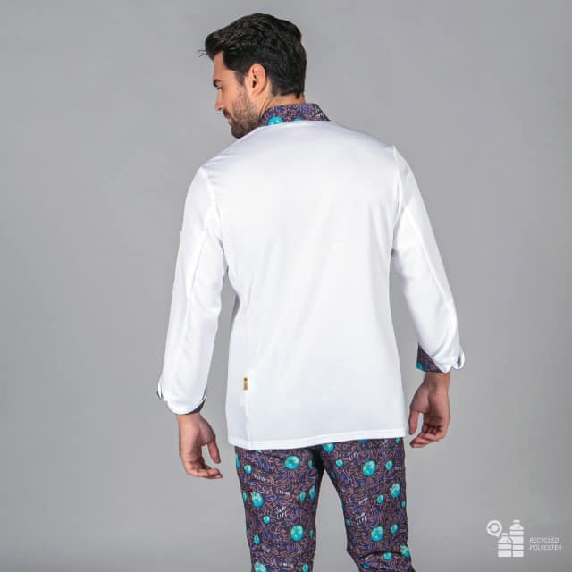 CHAQUETA COCINA UNISEX PLANET TEJIDO RECICLADO MICROFIBRA (942700) - Imagen 2