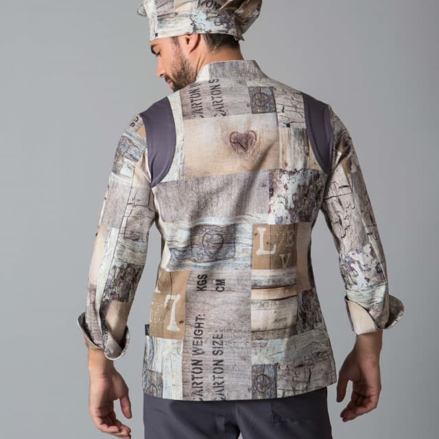 CHAQUETA COCINA UNISEX MADERAS (947300) - Imagen 2