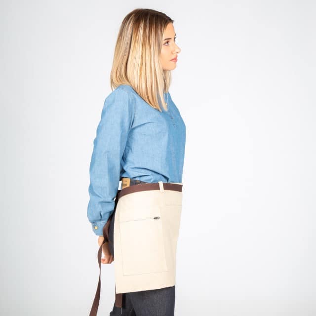 DELANTAL CORTO BEIGE 35X67 CM (100023) - Imagen 4