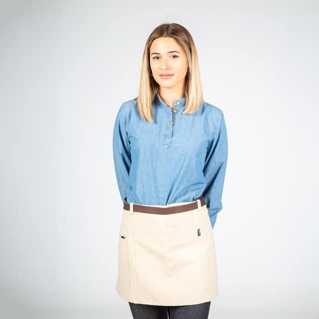 DELANTAL CORTO BEIGE 35X67 CM (100023)