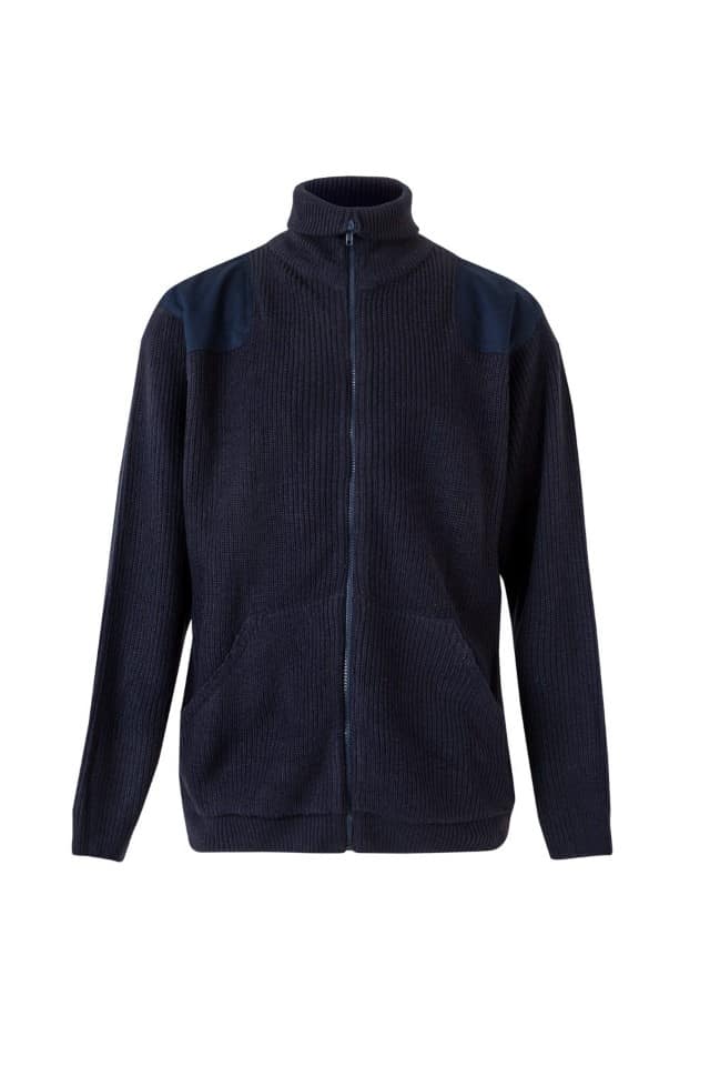 CHAQUETA PUNTO GRUESO CON CUELLO ALTO 102