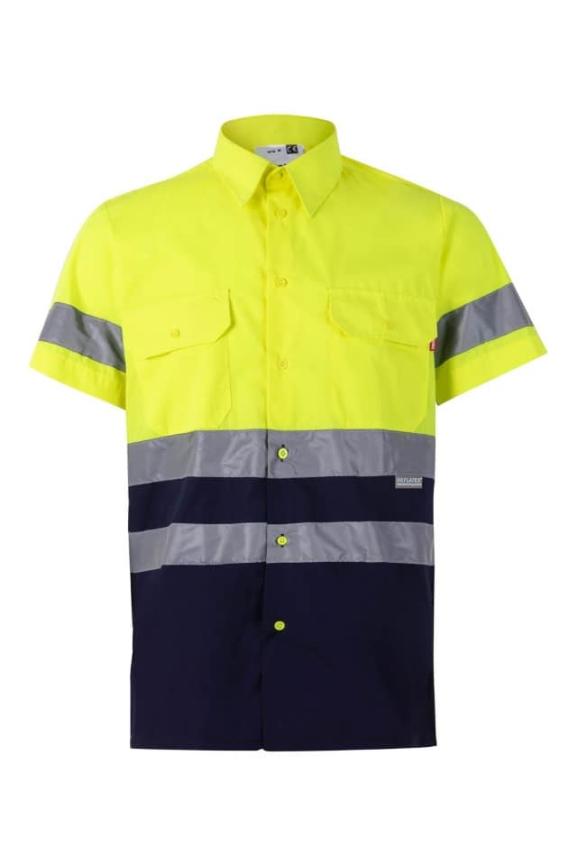 CAMISA BICOLOR MANGA CORTA ALTA VISIBILIDAD (Serie 142)