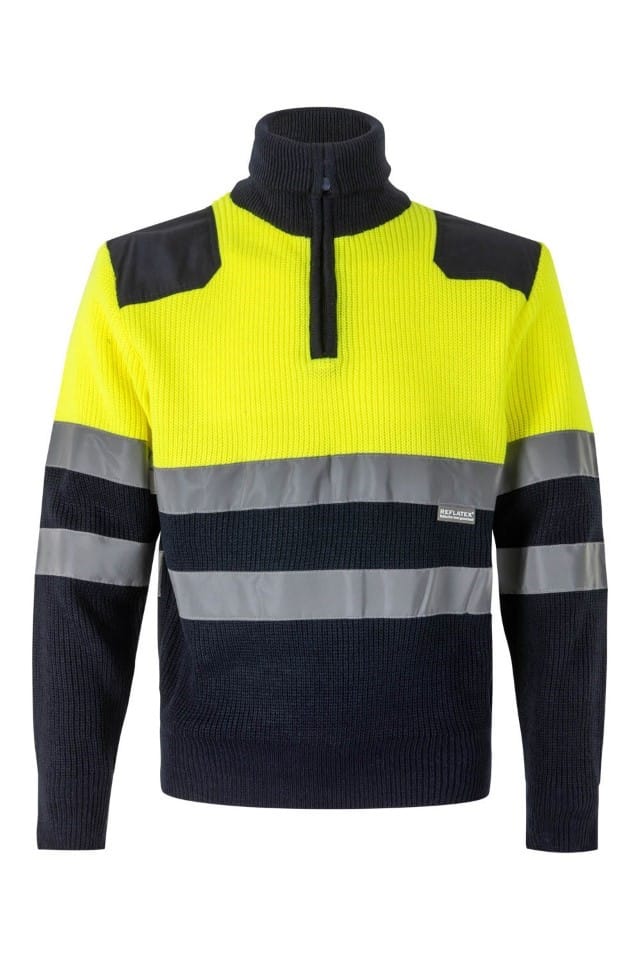 JERSEY BICOLOR CON CREMALLERA ALTA VISIBILIDAD (Serie 301001)