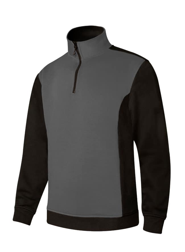 SUDADERA BICOLOR MEDIA CREMALLERA 105703