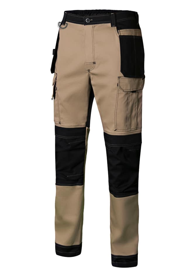 PANTALON CANVAS STRETCH BICOLOR CON BOLSILLOS FLOTANTES 103019S - Imagen 2