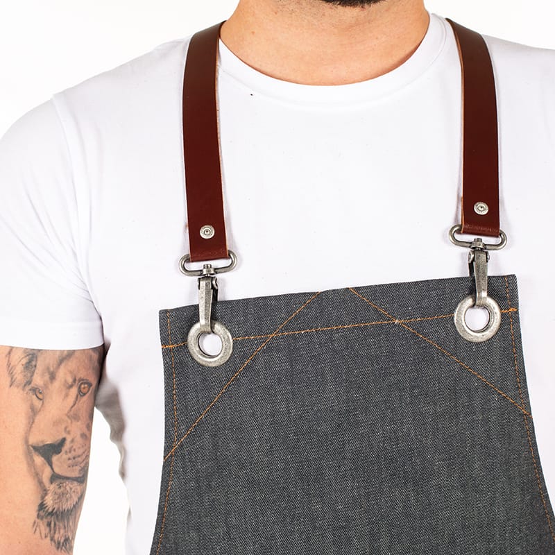 DELANTAL CON PETO COLORADO 75X80 CM (155600) - Imagen 8