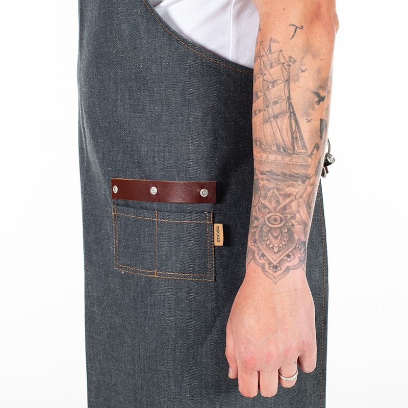 DELANTAL CON PETO COLORADO 75X80 CM (155600) - Imagen 9